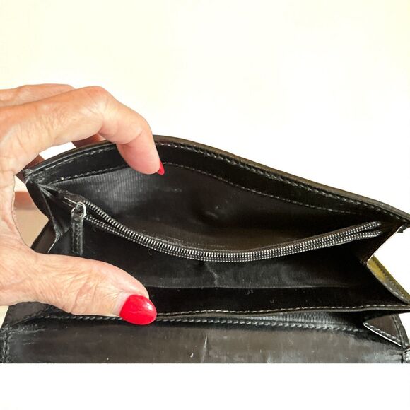 Auth GUCCI GG Guccissima Calf Skin Black Leather Long Wallet 245908 with COA - Picture 5 of 9